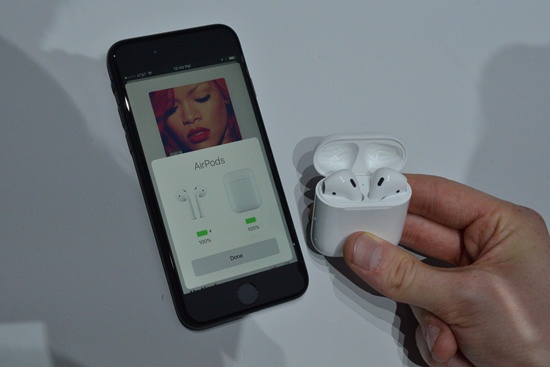 การใช้หูฟัง iPhone 7